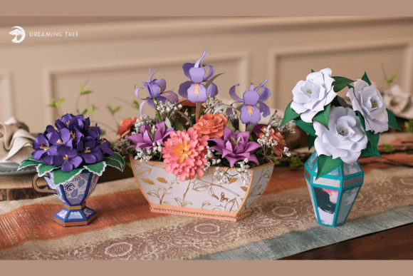 Alluring Florals SVG Bundle: 3D Floral Compositions