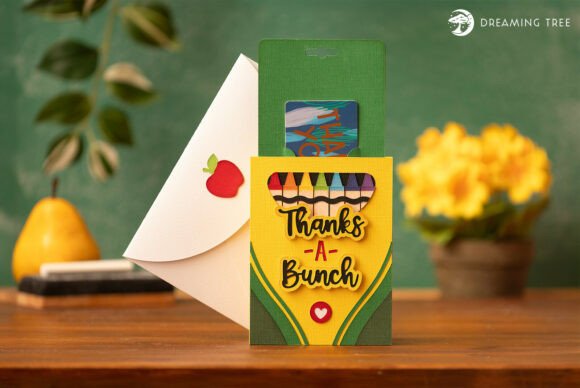 Crayons Kudos Gift Card Holder SVG: A School 3D Review