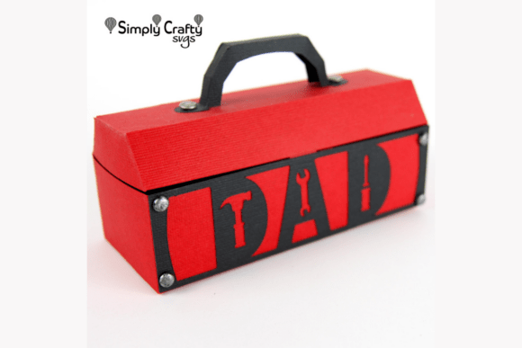 Dad Tool Box SVG: 3D Father's Day Design