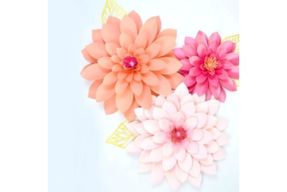 Dahlia Emma Paper Flowers 3D SVG Review