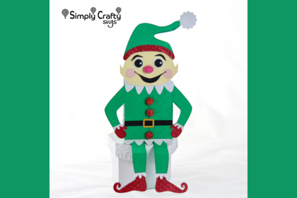 Elf Shelf Sitter Box and Card Set SVG: A 3D SVG Christmas Review