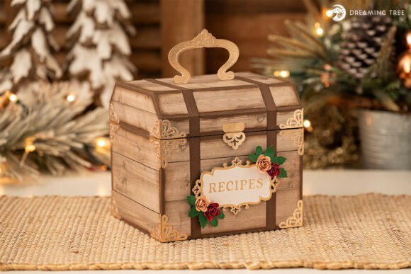 Family Favorites Recipe Box SVG: 3D Centerpieces