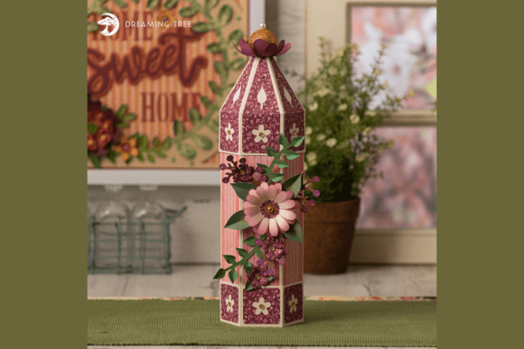 Floral Canister SVG: 3D Flowers for Blogs