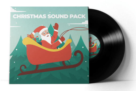Haunted Radio Christmas Sound Pack: 3D SVG & Holiday Branding