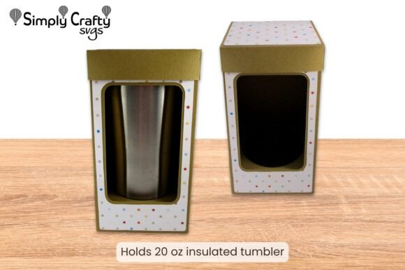 Medium Tumbler Box: 3D SVG Objects for Brand Design
