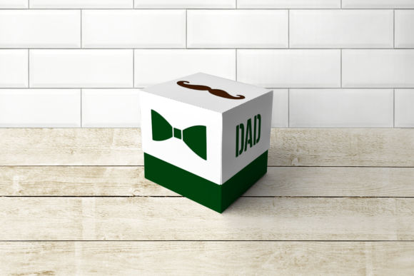 Mustache Dad Cube Box 3D SVG Shapes Review