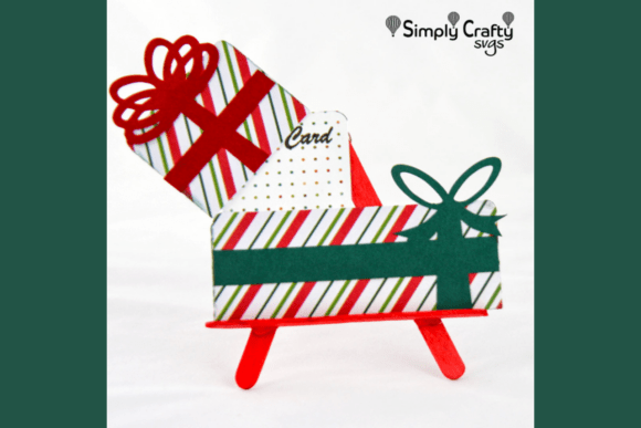 Presents Gift Card Holder SVG for 3D SVG Birthdays