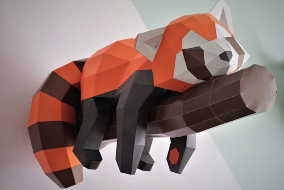 Red Panda Wall Decor Papercraft DIY PDF Review