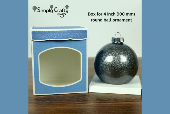 Round Ball Ornament Box with Lid 4 Inches SVG Review