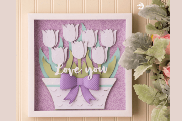 Tulip Basket Paper Sculpture SVG: A 3D Flowers Review