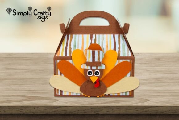 Turkey Gable Box SVG for Thanksgiving 3D SVG Projects