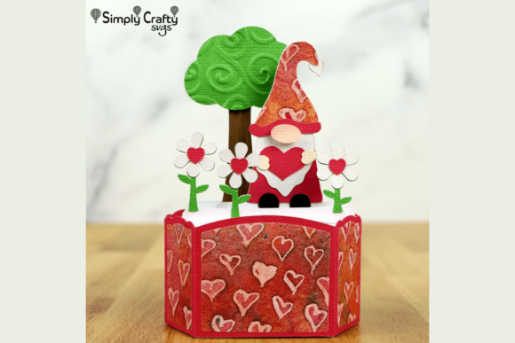 Valentine Gnome Box Card SVG: A 3D SVG Review for Valentine S Day