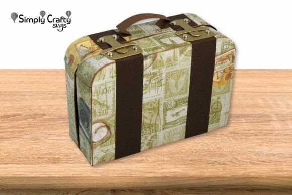 Vintage Suitcase SVG: 3D Travel Design Review